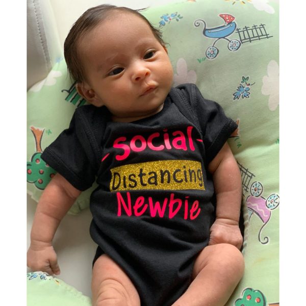 Baby Onesie, Boy, Girl, Social Distancing Onesie